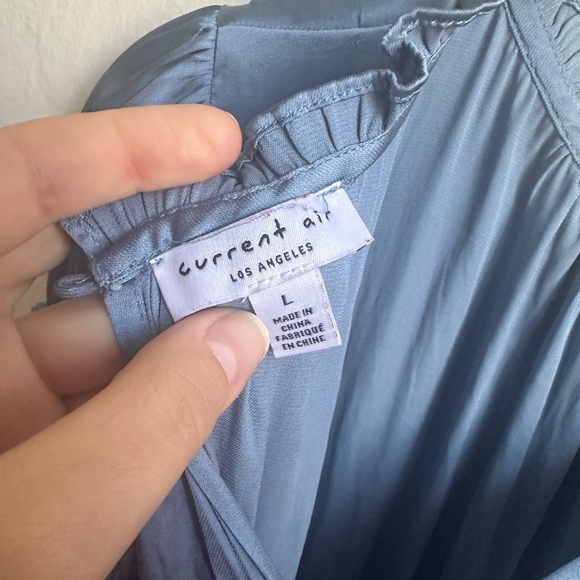 Pleated Long Sleeve Mini Dress Size Large - Picture 3 of 6